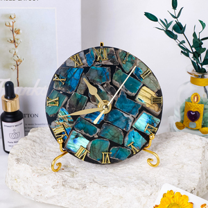 卸売 天然クリスタル ヒーリングストーン クリスタル時計 装飾用 - Product Image 4