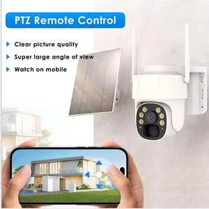 Interior/Exterior Inalámbrico 2K 3MP Pan Tilt 355 ° View IP65 Cámara de seguridad solar a prueba de agua Visión nocturna CMOS Gran angular Nube - Product Image 2