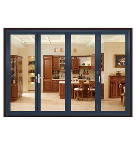 Puertas plegables de aluminio/doble acristalamiento Bi Fold/puertas de <span class=keywords><strong>Patio</strong></span> puertas - Product Image 4