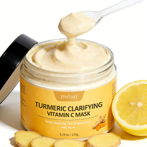 Masque Purifiant Visage Personnalisé au Curcuma et Vitamine C OEM ODM 120g à l'Extrait d'Avoine Réparateur, Éclaircissant et Nettoyant - Product Image 1