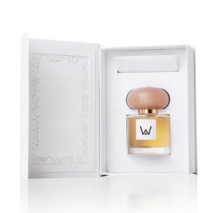 Vietnam Round Corner Empty Perfume Spray Glass <b>Bottles</b> Wooden <b>Lids</b> Packaging <b>Closures</b> - Product Image 3