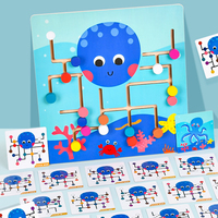 Jeu de labyrinthe d'association de couleurs Octopus, jouet de réflexion logique pour tout-petits, jouet éducatif précoce pour enfants