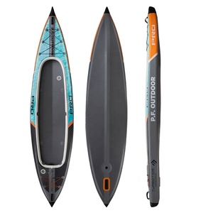 New Arrival 14 Ft Drop Stitch Kayak Boat 2 Person Fishing Rowing <b>Inflatable</b> With Paddle 2025 Best Selling Products 430*90*40CM I - Product Image 2