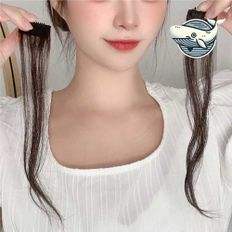 Paire de perruques côte à côte pour femmes Fashion Slick Front Clip in Human Hair Extensions - Product Image 1