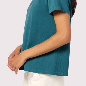 Camisetas de Manga Corta para Mujer, Hechas en Fábrica, de Algodón Multicolor, Ropa Casual con Logotipo Personalizado - Product Image 2