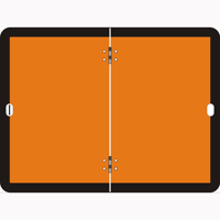 Plaque d'identification des marchandises dangereuses pliable en aluminium 400*300mm, panneau d'avertissement réfléchissant arrière pour camion avec verrou