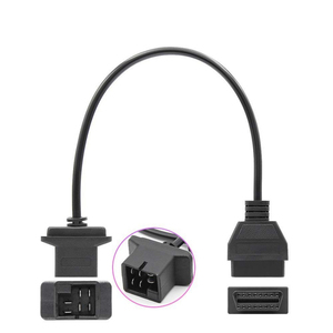 เครื่องอ่านโค้ด OBD2 สำหรับรถจักรยานยนต์ 12V 3 พิน ถึง 16 พิน สายอะแดปเตอร์วินิจฉัยสำหรับยามาฮ่า วายซีเอฟ เอ็มที วายเอส - Product Image 4