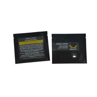 Sachets d'échantillons de café personnalisés, emballage individuel en aluminium, scellage trois côtés, sachet thermoscellé de 10g, pochette individuelle