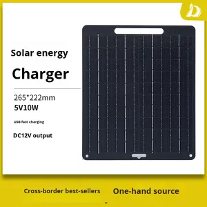 5V/10V/10W <span class=keywords><strong>panneau</strong></span> <span class=keywords><strong>solaire</strong></span> de Camping en plein air carte de charge USB Flexible sortie cc rapide pour téléphones mobiles transfrontalière pour <span class=keywords><strong>Amazon</strong></span> - Product Image 6