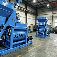 Bétonnière à double arbre à rotation forcée JS1000 |   Centrale de Béton Prête à l'Emploi Industrielle de 1000L, Machine de Malaxage