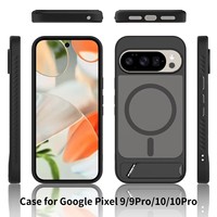 Étui de téléphone portable magnétique invisible deux-en-un pour Google Pixel 10Pro & 9Pro avec coque à effet givré