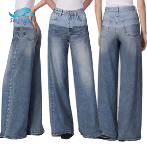 <span class=keywords><strong>Jeans</strong></span> da Donna Personalizzati Stile Casual Vintage a Vita Alta, Moda Trendy Street Style - Product Image 1