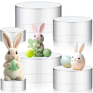 Прозрачная Круглая полка для подставки с полым дном для настольного ювелирного дисплея - Product Image 1