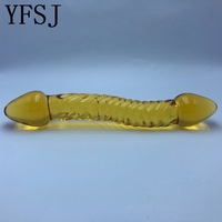 Masseur anal en verre borosilicate lisse SPOT pour femmes ou hommes Transparent