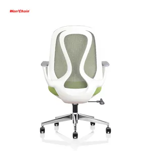 2023 design moderne dos moyen vert maille ordinateur de direction 360 chaise de travail de personnel de bureau pivotante