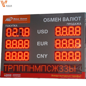 Para Döviz Oranı Ekranı Led Banka Dijital Para İşareti Ekranı Banka Ekranı için Para Döviz Oranı İşareti - Product Image 4