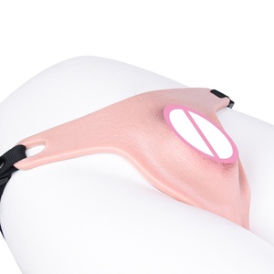 Arnés FAAK con Vagina Artificial Realista en Color Piel Vulvar para Travestismo Masculino, Parche Vaginal, Juguetes con Forma de Vagina Artificial - Product Image 4