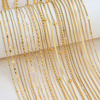 Dainty 14k 18k PVD Gold Plated 316L Stainless Steel Women's Chain Necklace Bulk Wholesale Fine Jewelry Necklace for Women