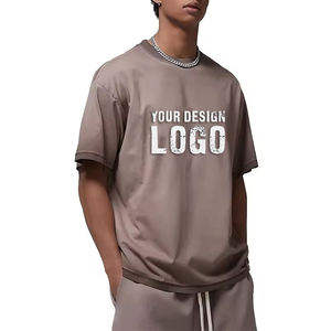 T-shirt pour homme à manches courtes, style vintage, délavé, décontracté, dégradé de couleurs, effet usé, surdimensionné - Product Image 3