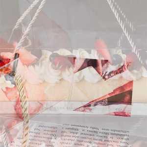 Boîtes à gâteaux portables en gros, emballage biodégradable, qualité alimentaire, petites boîtes à gâteaux - Product Image 5