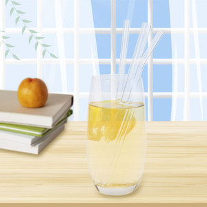 Bán Buôn Tái Sử Dụng Cao Borosilicate <span class=keywords><strong>Glass</strong></span> Uống Rơm Biểu Tượng Tùy Chỉnh Xách Tay Kính Rơm Làm Sạch Bàn Chải Set Với Trường Hợp - Product Image 2