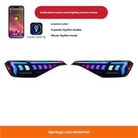 Feux arrière à LED multicolores RGB à clignotants séquentiels DRL à effet de respiration personnalisé pour Honda Civic 11e génération 2022-2025