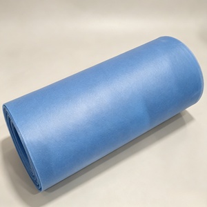 ผ้าไม่ทอเคลือบฟิล์ม PE สีน้ำเงิน 40gsm สำหรับชุดป้องกันทางการแพทย์แบบใช้แล้วทิ้ง - Product Image 1
