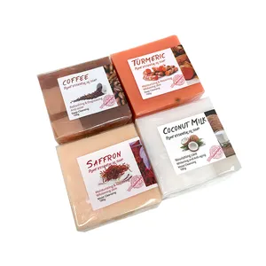 Wholesale Herbal Ginger Turmeric Bath Soap Whitening Body Handmade Soap Acne Tumeric Soap
