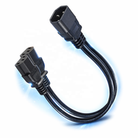 Câble d'alimentation en Y IEC 60320 C14 mâle vers double C13 femelle pour PC, serveur, onduleur, PDU