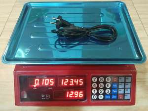 मांस की दुकान डेली के लिए 30 किलो/60lb स्टेनलेस स्टील प्लेटफॉर्म स्केल - Product Image 2