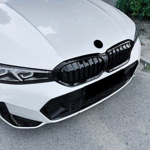 Bmw 3 Series G20 G21 G28 Lci 2023+ Single Line Night Grille Kit Piano Black Bumper Mounting Hardware Included - Product Image 2