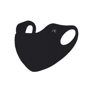 Masque facial Ic Mask Summer 3D respirant, lavable, en polyester et lycra, protection UV - Product Image 1