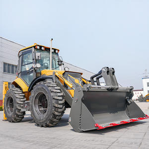 Kostenloser Versand Rad 4WD Bagger lader CE EPA Euro 5 Baumaschinen Diesel Mini Bagger lader - Product Image 5