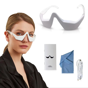 Masajeador de relajación de ojos inalámbrico recargable por <span class=keywords><strong>USB</strong></span>, puntos de presión 3D, masaje, máscara para dormir, eliminador de arrugas para oficina o viajes - Product Image 5