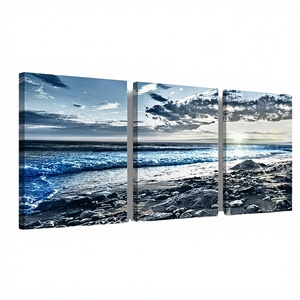 Custom Art Deco Canvas Painting Wall Decor with <b>Frame</b> Hanging & Vase Add-On – Made in Vietnam Gift Idea - Product Image 4