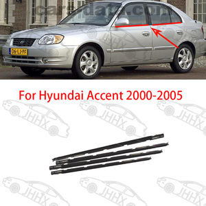 Weatherstrip Jendela luar mobil untuk <span class=keywords><strong>Hyundai</strong></span> <span class=keywords><strong>Accent</strong></span> 2000-2005 <span class=keywords><strong>strip</strong></span> segel kaca pintu mobil - Product Image 1
