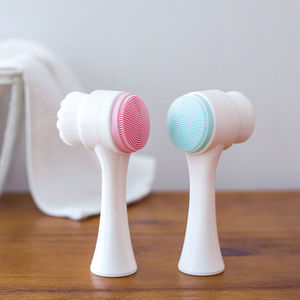 SAIYII <span class=keywords><strong>Top</strong></span> Seller Manuel <span class=keywords><strong>Brosse</strong></span> De Nettoyage Du <span class=keywords><strong>Visage</strong></span> Portable Double Face Doux Nylon Silicone <span class=keywords><strong>Brosse</strong></span> De Nettoyage Du <span class=keywords><strong>Visage</strong></span> pour Voyage - Product Image 1