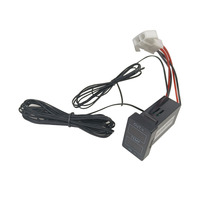 Pantalla de temperatura interna y externa del coche Fahrenheit Temperatura Sensores de temperatura duales Uso para Toyota