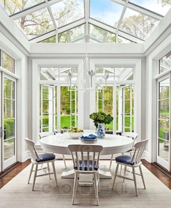 <span class=keywords><strong>Serre</strong></span> moderne préfabriquée en <span class=keywords><strong>aluminium</strong></span> avec toit plat pour villa, jardin d'hiver en verre, véranda - Product Image 3