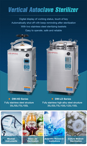 Autoclave automático de laboratorio 35 50 75 100 120 150 Máquina de esterilización en autoclave vertical de <span class=keywords><strong>litros</strong></span> - Product Image 6