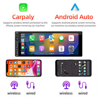 Autoradio MP5 6,9 pouces à écran unique avec prise en charge Carplay, écran haute définition, émetteur FM, stéréo WAV/MP3, USB