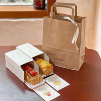 Boîte à petits pains à dessert avec logo en feuille d'or personnalisée emballage en carton blanc pour boulangerie collations sushi matériaux recyclés pour pain gâteau tarte