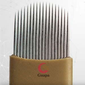 Nuevas Cuchillas de Microblading <span class=keywords><strong>Flex</strong></span> Lamina Tebori U-304 de 18U, Acero Inoxidable 18, Agujas <span class=keywords><strong>Nano</strong></span> de 0.18mm para Maquillaje Semipermanente de Cejas Finas - Product Image 1