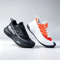 Chaussures de sport de course en plein air pour couple, respirantes, en maille, absorbant les chocs, antidérapantes, légères, athlétiques