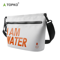 TOPKO Sacs secs flottants portables Pochette banane étanche pour parc aquatique de plage Sac de transport inclus