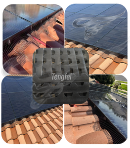 5 Fuß Länge 8 Zoll Breite Spanisches Fliesen-Netzgewebe und 5 Fuß Lang x 8 Zoll mit Rillen Solarnetz für Solarmodule - Product Image 5