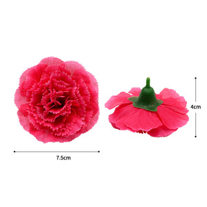 Artificiels carnations en soie Dongchen Crafts, 7,5 cm, pour décorations de mariage et de maison - Product Image 5