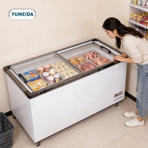 Congelador de Isla de Alta Calidad para Carnicerí<span class=keywords><strong>a</strong></span>, Congelador de Exhibición para <span class=keywords><strong>Supermercado</strong></span>, Refrigeración con Puerta de Vidrio, Alimentos Congelados para <span class=keywords><strong>Supermercado</strong></span> - Product Image 1