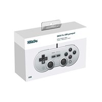 8Bitdo Sn30 Pro USB Gamepad para interruptor de Windows y Raspberry Pi (gris edición) controlador con cable para PC