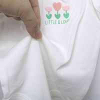 Ensemble 3 pièces nouveau-né pour bébés filles : barboteuse, pantalon et tenue d'été 100 % coton à séchage rapide, motif dessin animé mignon, avec boutons-pression